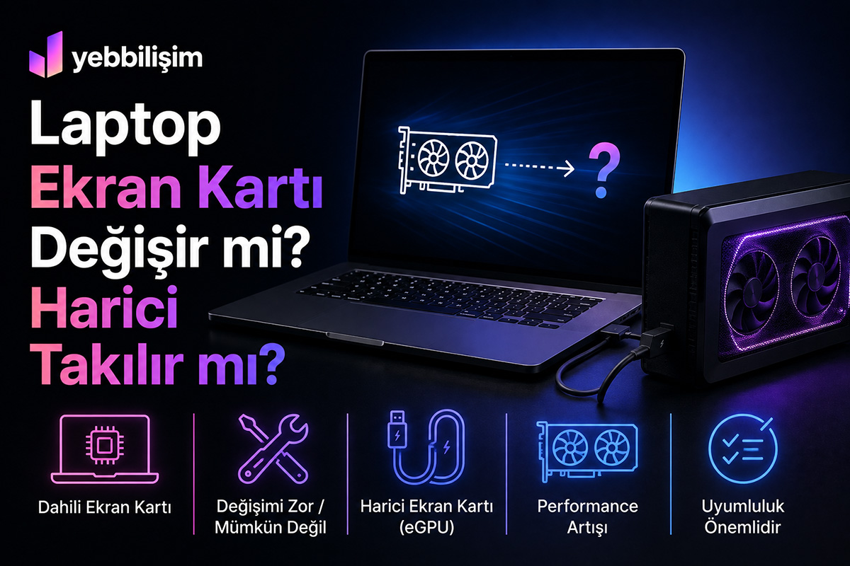 Laptop Ekran Kartı Değişir mi? Harici Takılır mı?