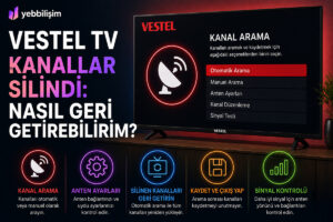 Vestel TV Kanallar Silindi: Nasıl Geri Getirebilirim?