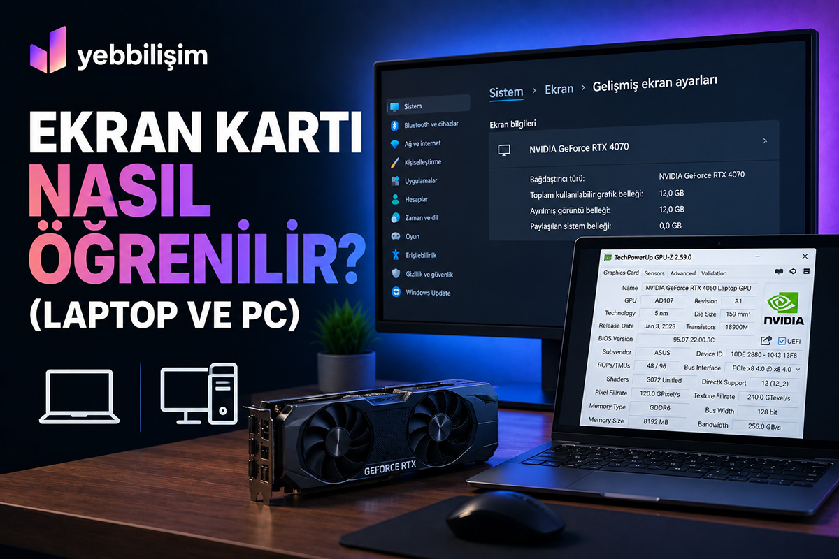 Ekran Kartı Nasıl Öğrenilir? (Laptop ve PC)