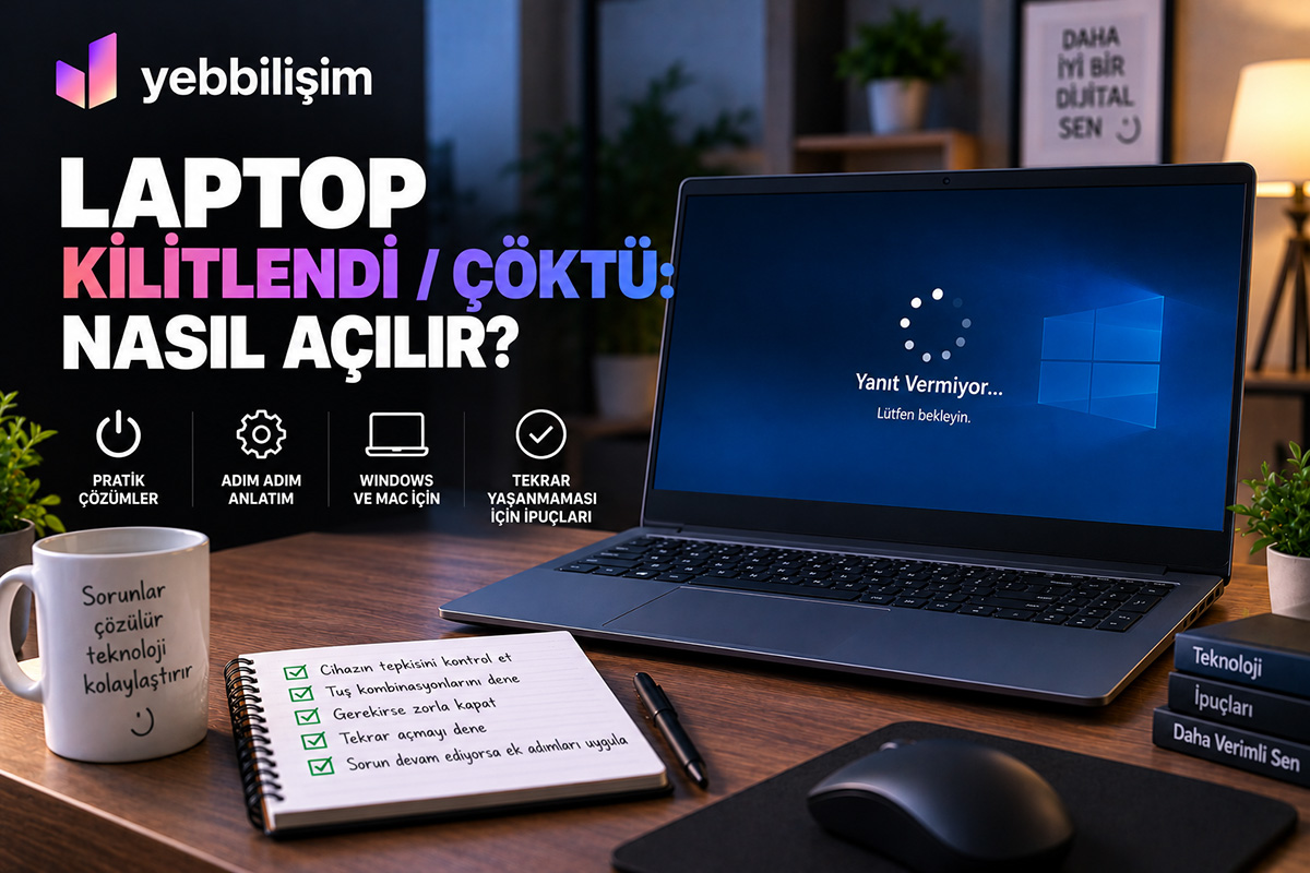 Laptop Kilitlendi / Çöktü: Nasıl Açılır?